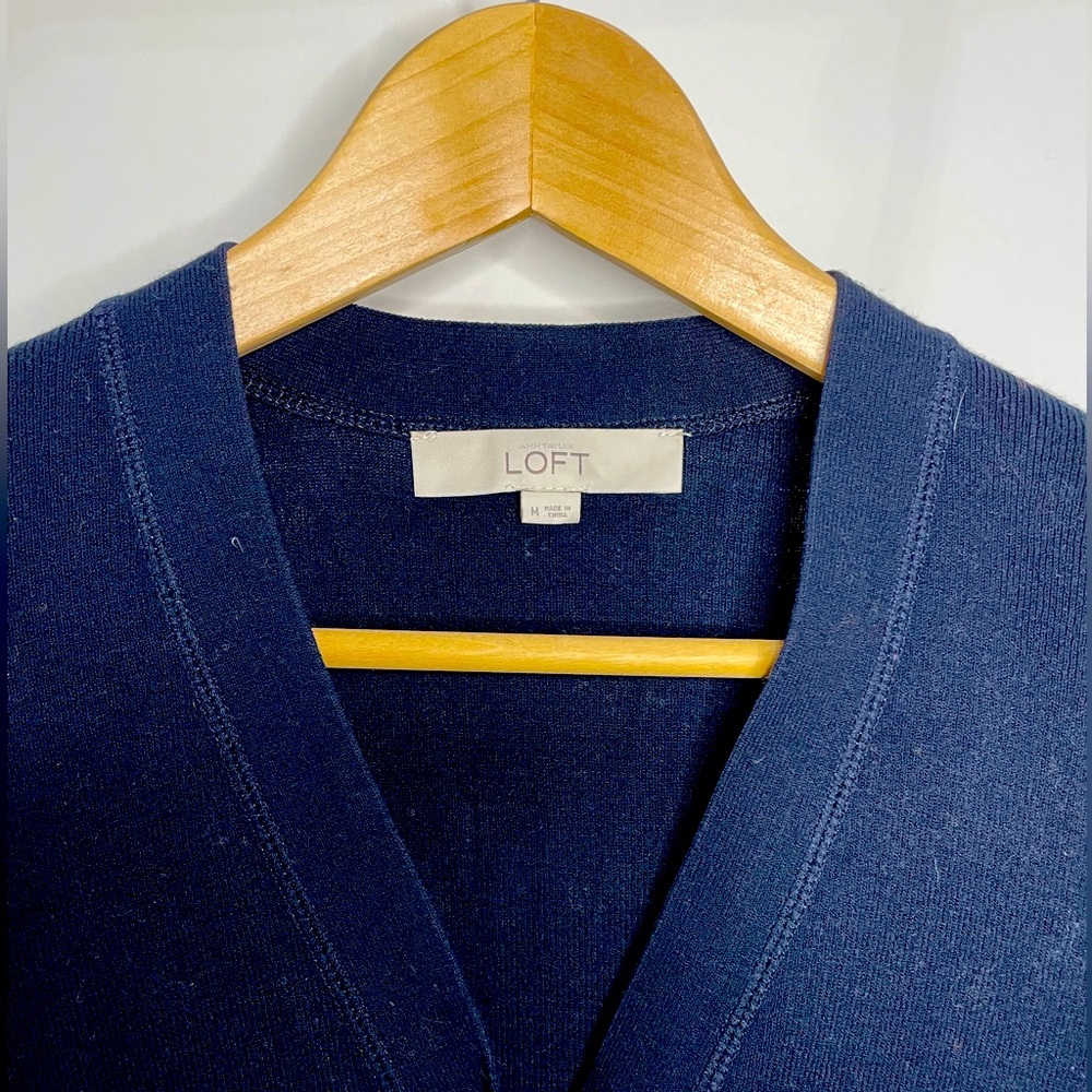 Navy blue never-worn cardigan from The Loft